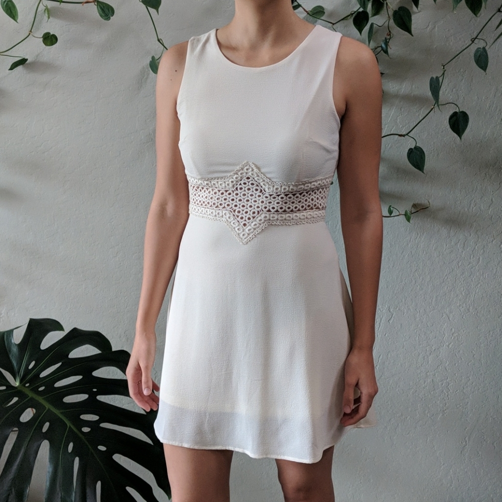 ILLA ILLA Cheerio Darlin' Beige Dress